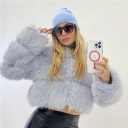 pelliccia con zip saturno